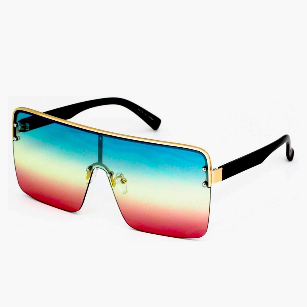 One Line Tinted Male Summertime Fashion Sunglasses